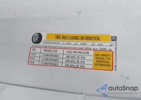 2024 Chevrolet Express Cargo Rwd 2500 Regular Wheelbase Wt из США, поврежденный, VIN 1GCWGAFPXR1274619